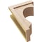Ekena Millwork 7"W x 14"D x 21"H Classic Emerson Rough Cedar Woodgrain TimberThane Corbel, Primed Tan CORUR07X14X21EMRRCPR - alternate 3